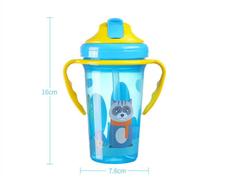 Straw Cup 400ml Kids Bottle